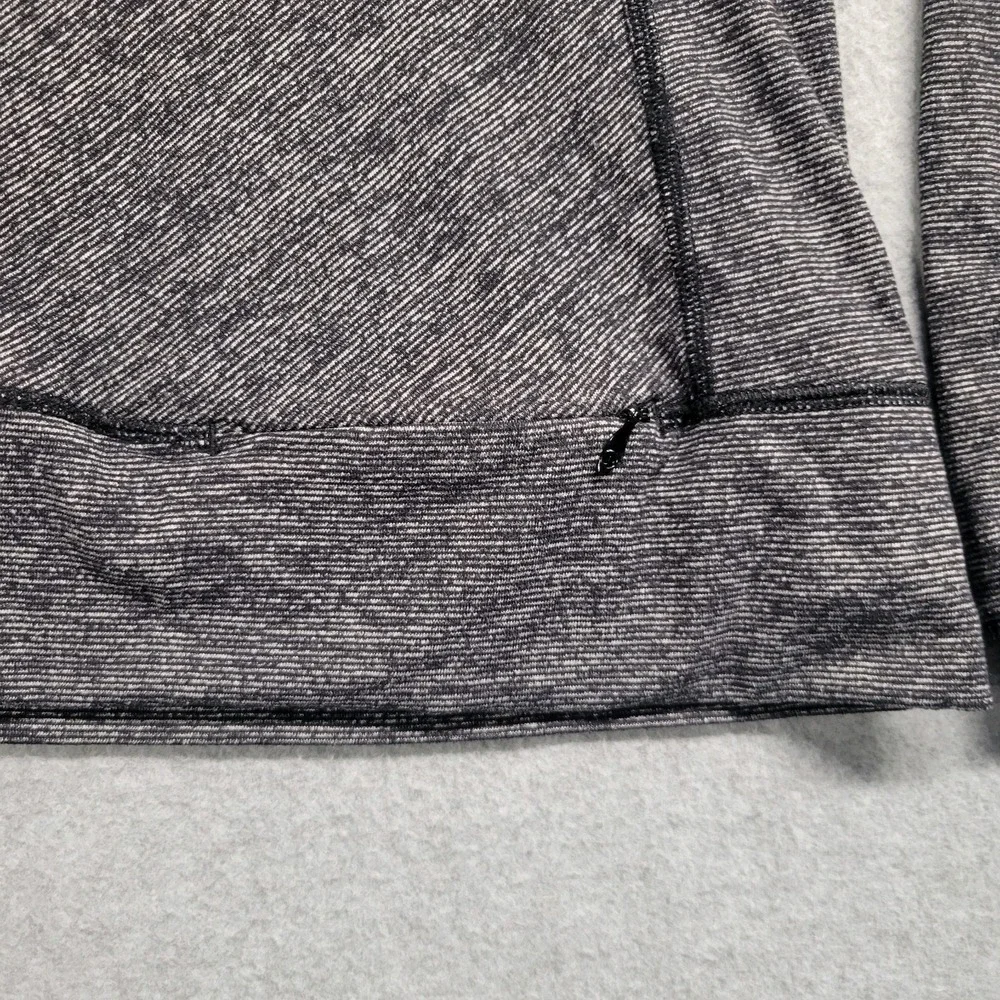 Lululemon Womens Size 10 Space Dye Striped Long Sleeve Athletic Top Thumbholes